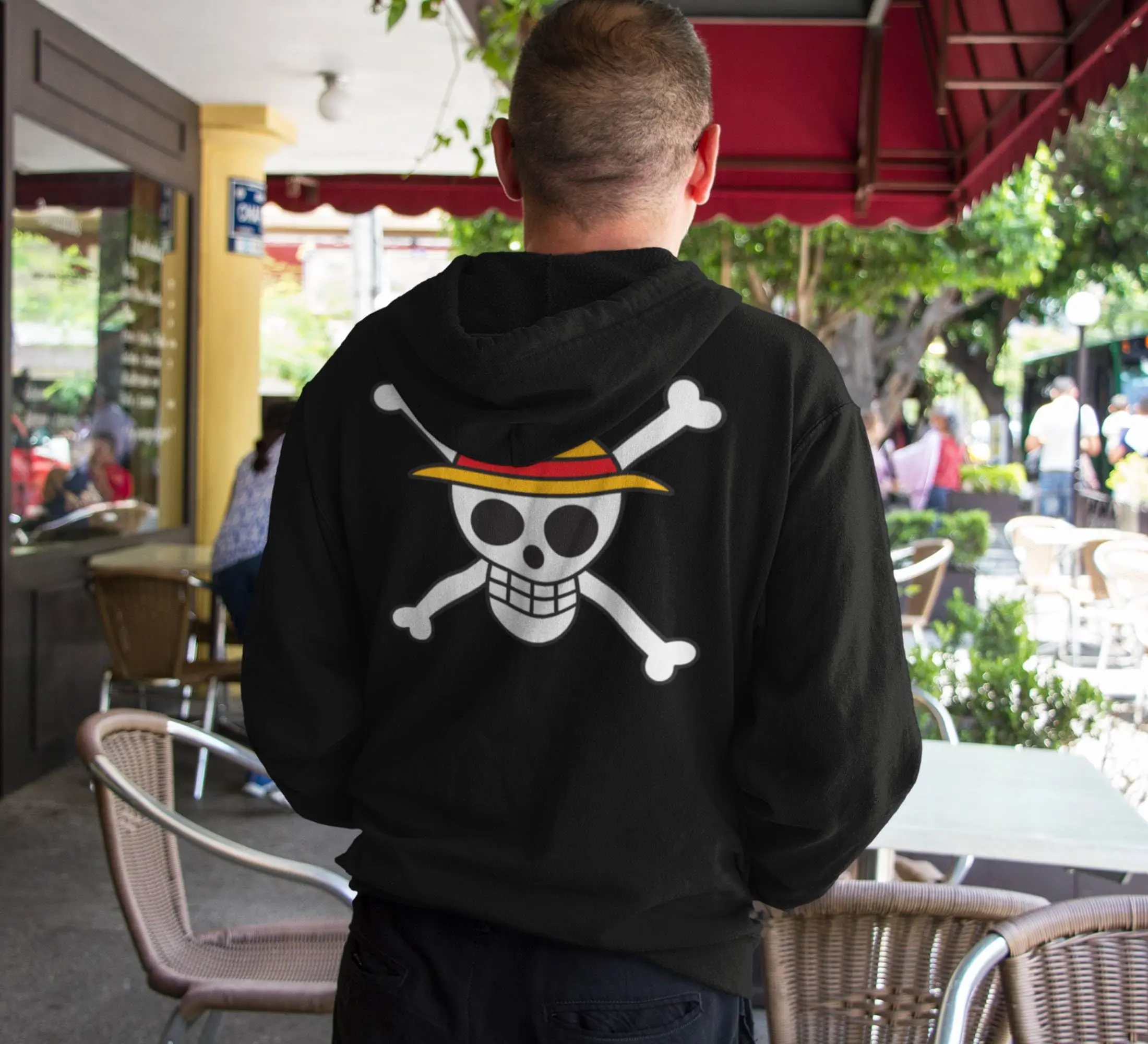 One Piece Rufy Anime Felpa con cappuccio Uomo Donna Giacca con zip Casual Streetwear Costume cosplay Felpa con cappuccio Primavera Autunno Capispalla