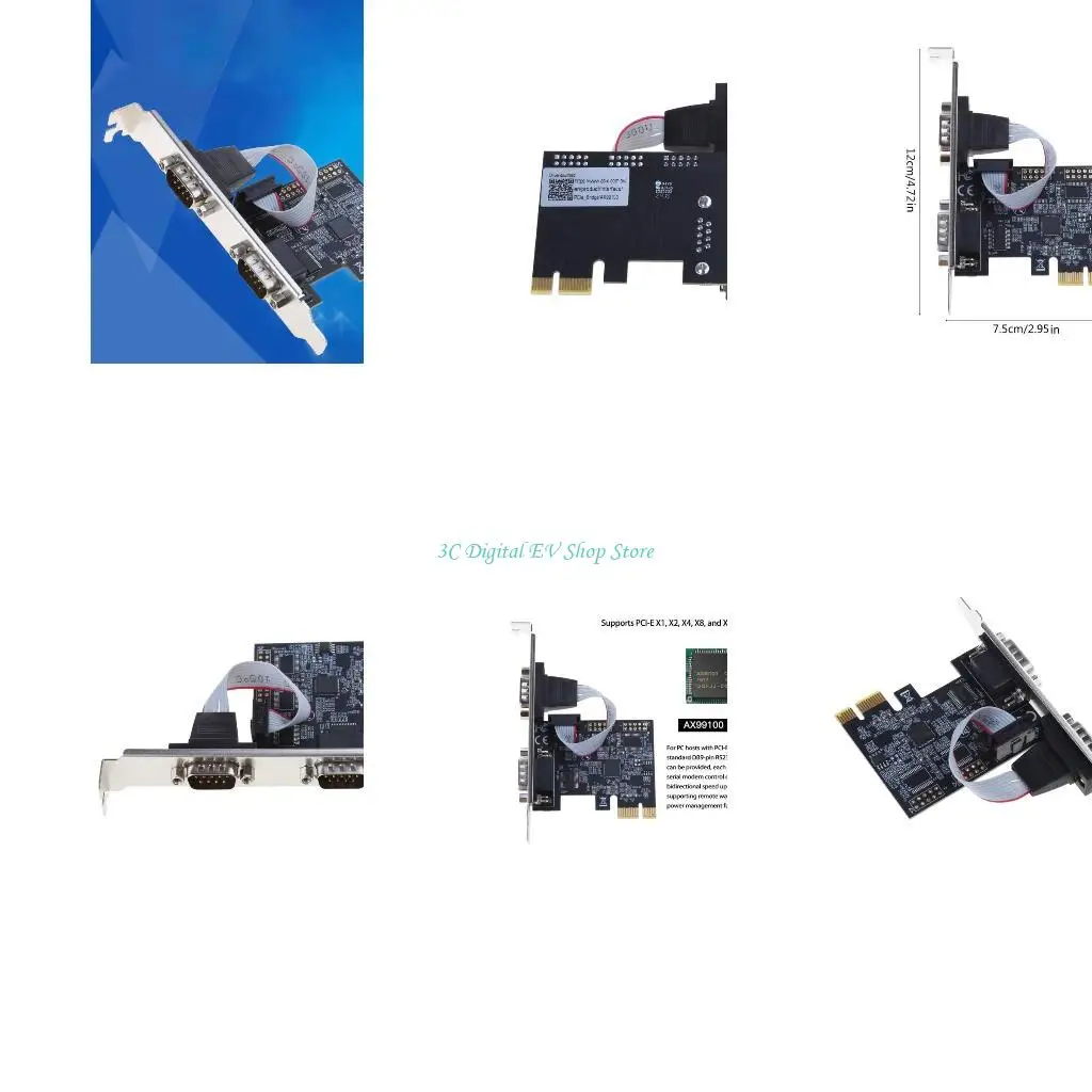 

E74D PCI-E to Parallel Port Card AX99100 Chip Print PCIE LPT Expansion Card