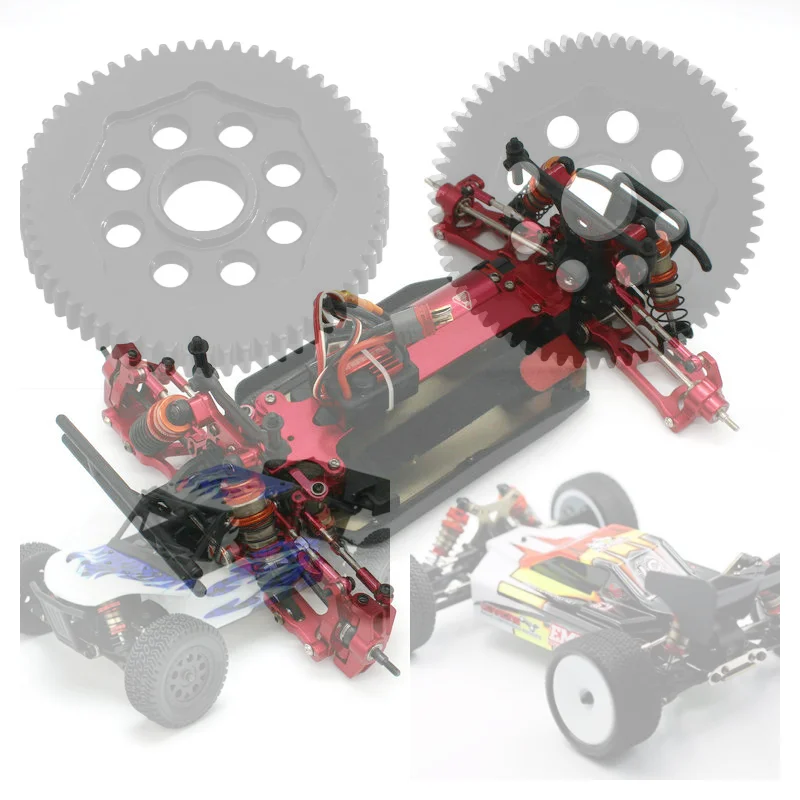 Metallic Accessory LC RACING 1/14 RC EMB-1HK DTH MTH Remote Control Car Reduction Gear Steel Teeth L6005 Part