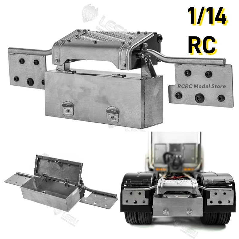 

LESU RC 1/14 грузовик задний крестовый ящик для инструментов G-6274 для Tamiya RC 1/14 тягач R620 R470 Запчасти аксессуары DIY