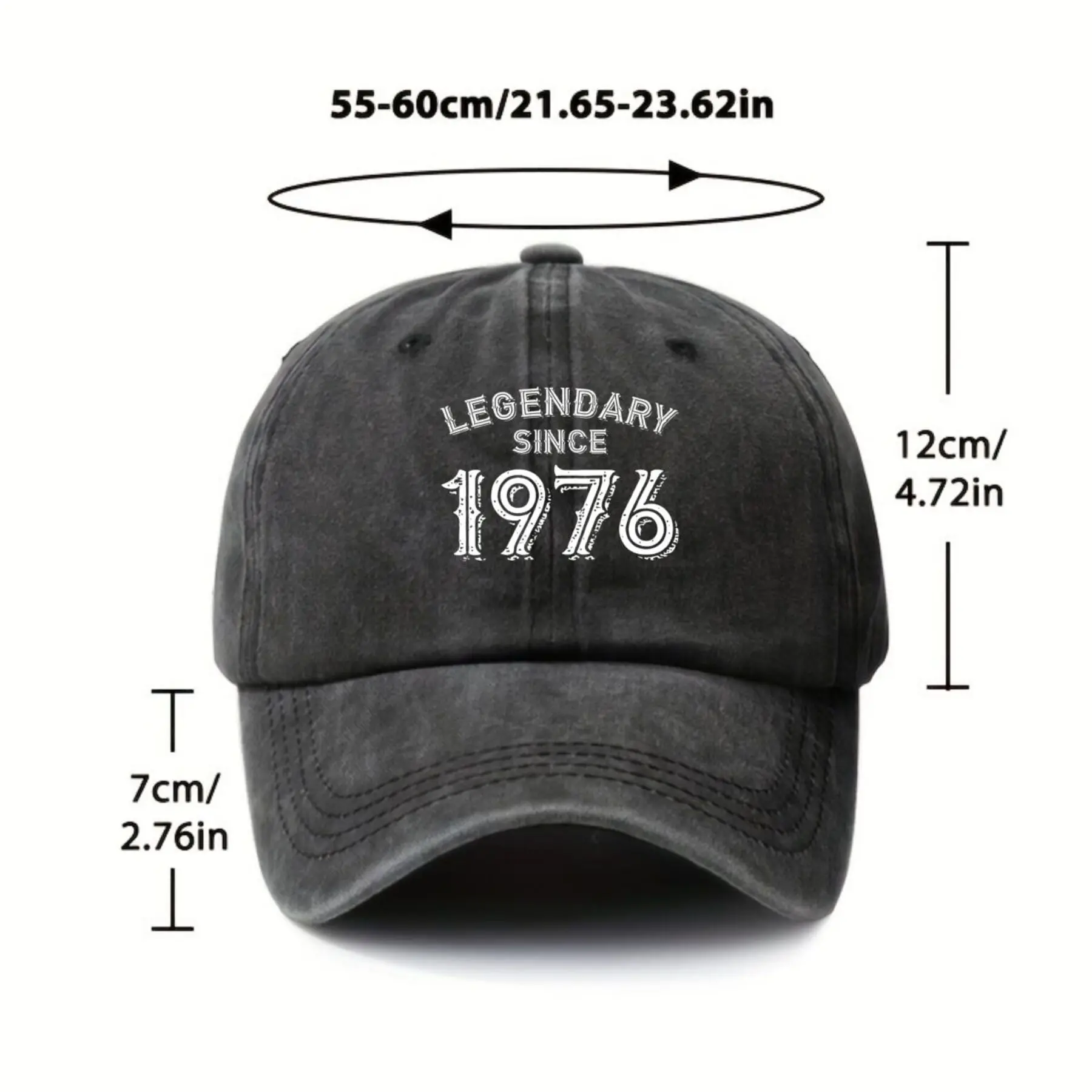 Legendary-Since-1976-Vintage-Baseball-Cap-Unisex-Washed-Cotton-Cap-For-All-Seasons