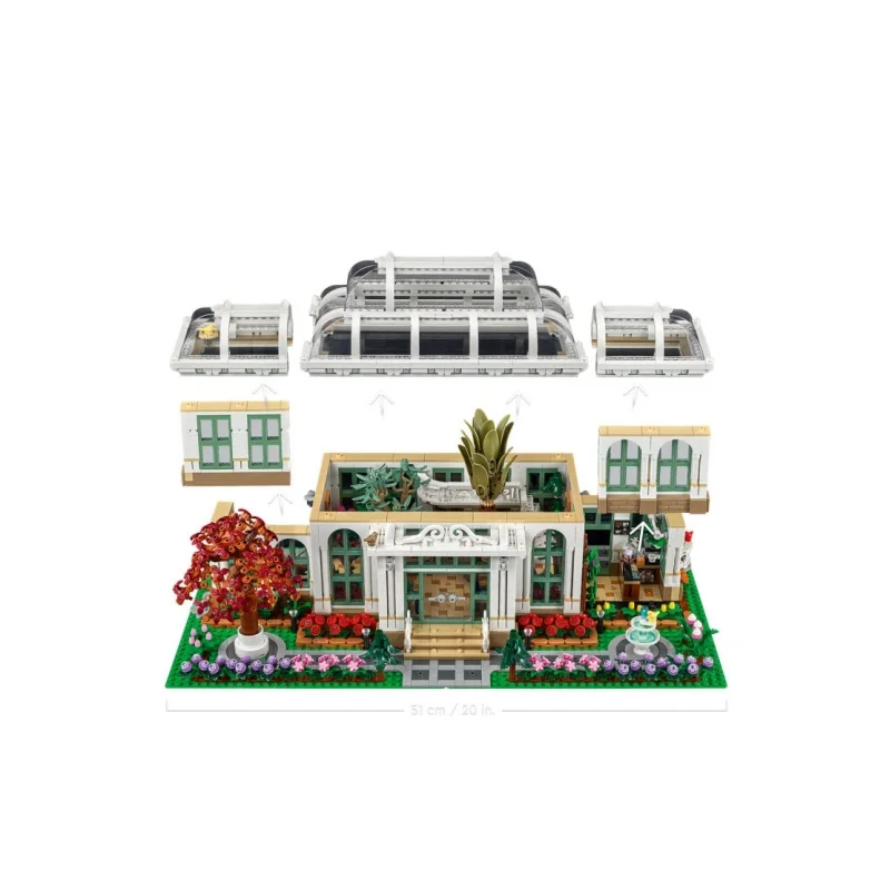 2025 Brandneues 3792-teiliges Schönes Botanischer-Garten-Szenen Baustein-Puzzle-Modell Spielzeug für Freunde Geburtstag Weihnachtsgeschenk