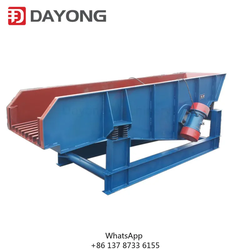 Electric Carbon Steel Vibrating Conveyor Feeder With Motor For Factories In The Food Industry