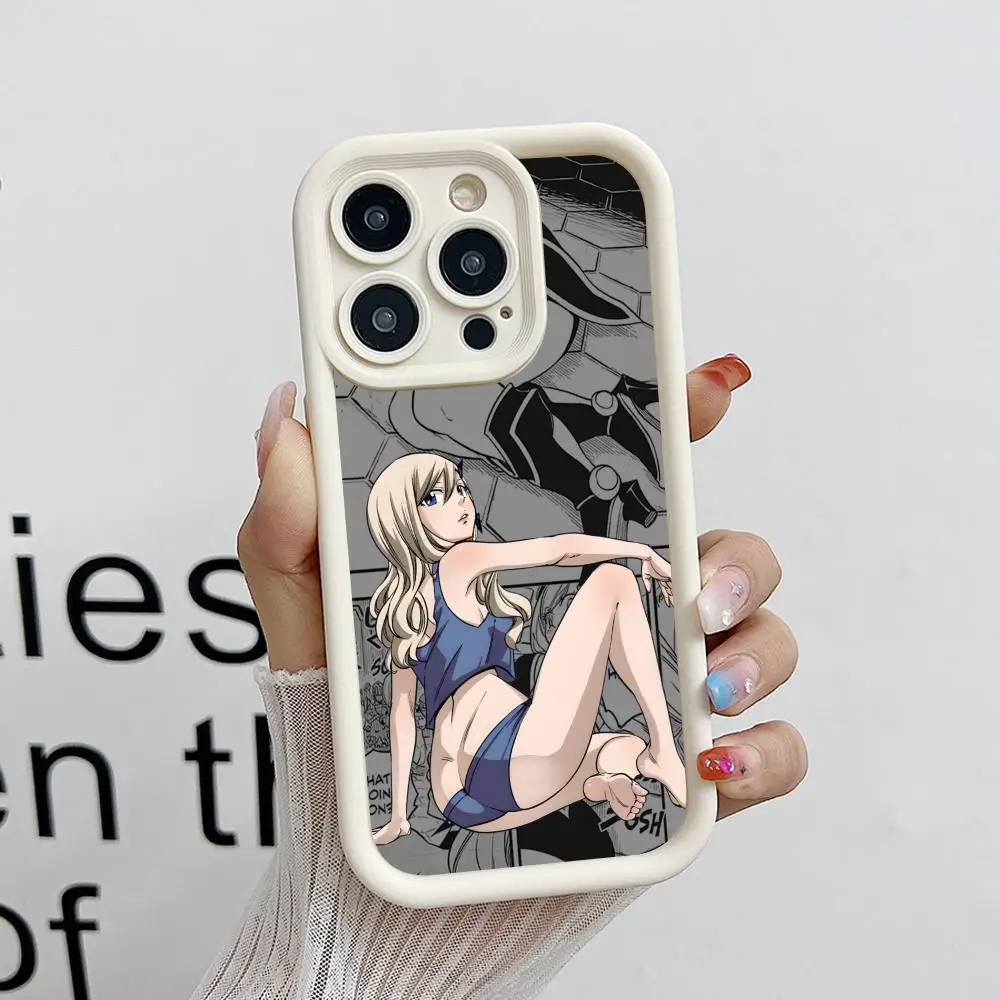 

Чехол Edens Zero Rebecca для iPhone 17 16 15 14 13 12 11 Air Pro Max Plus, белый, мягкий, из ТПУ, противоударный
