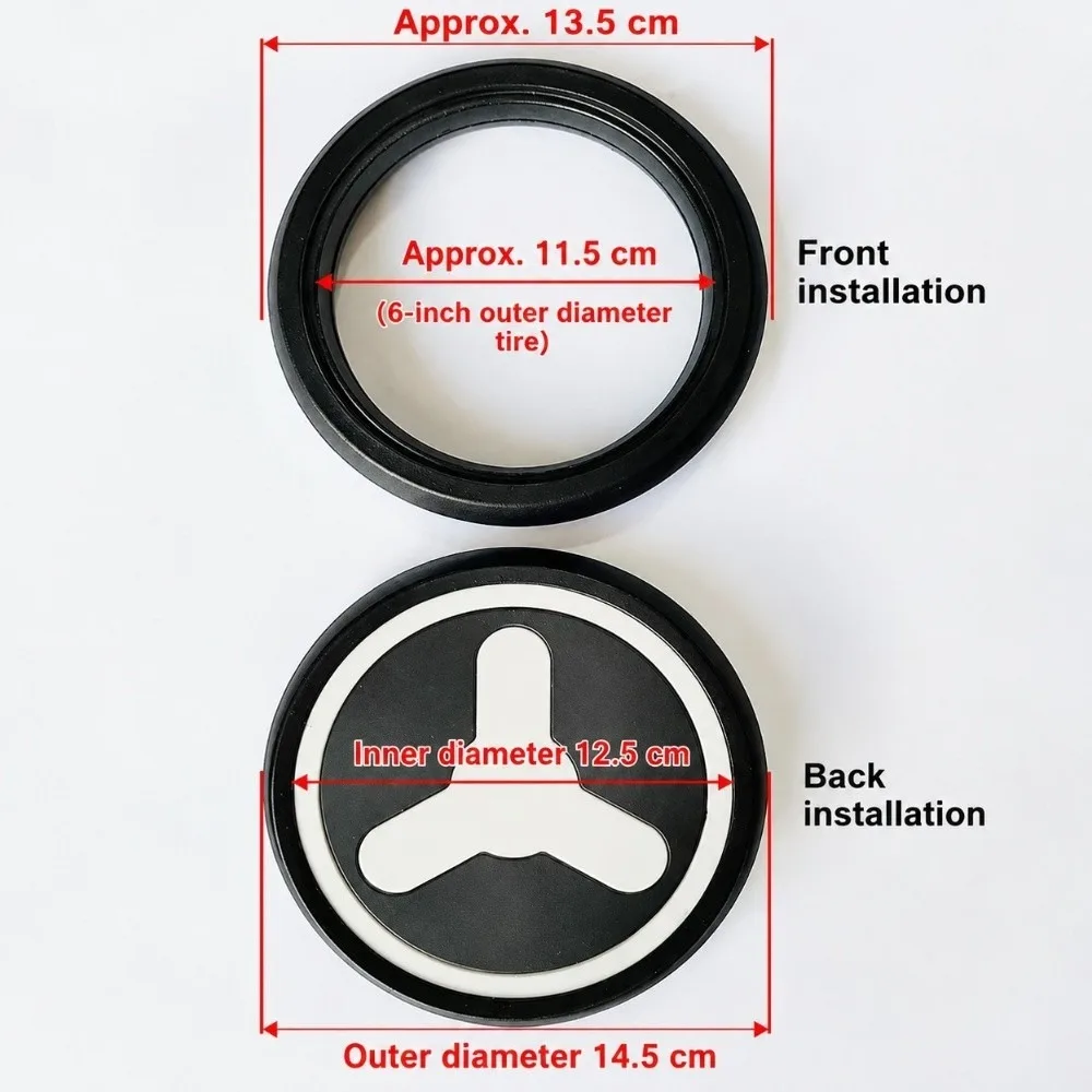 Rubber Stroller Wheel Tyre Stroller Replacement Durable Stroller Spare Part Pram Accessories for Babyzenes Yoyo Yoya YuYu