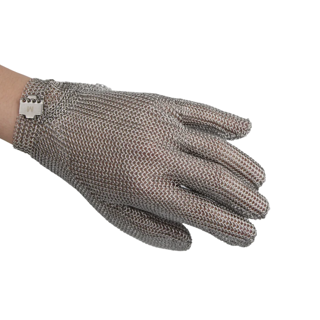 

OEM Stainless Steel Industrial Safety Gloves Cut-Resistant Work Gloves with Steel Chainmail Mesh Protective Metal Work Gear