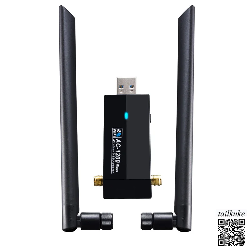 RTL8812au Kali Linux Teste de penetração de placa de rede Usb sem fio WiFi Transmissor Receptor AP Gigabit