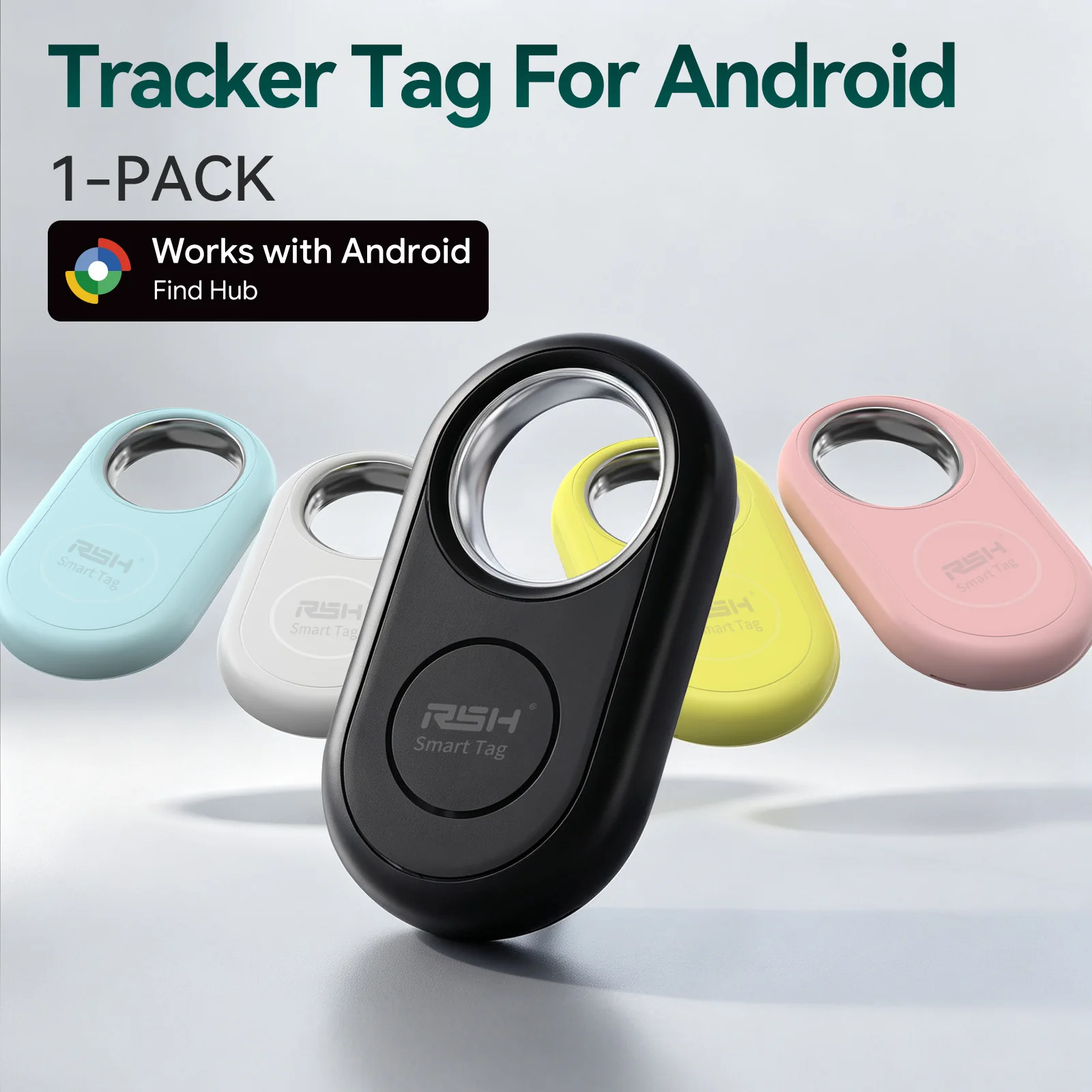 RSH Smart Tag for Google's Find Hub Bluetooth Tracker Key Finder Item Locator Pet Anti‑loss Tag for Xiaomi Pixel Google GMS