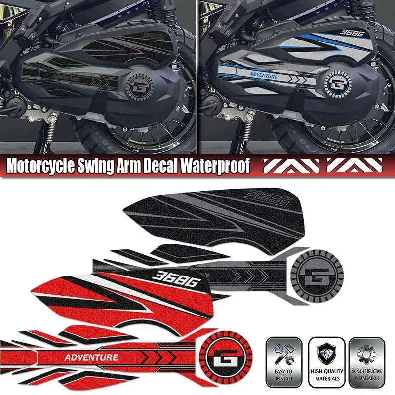 For ZONTES 368 G 2026-2024 zontes 368g Motorcycle Swing Arm Decal Waterproof Rotating Shaft Scooter Sticker Protect Accessori
