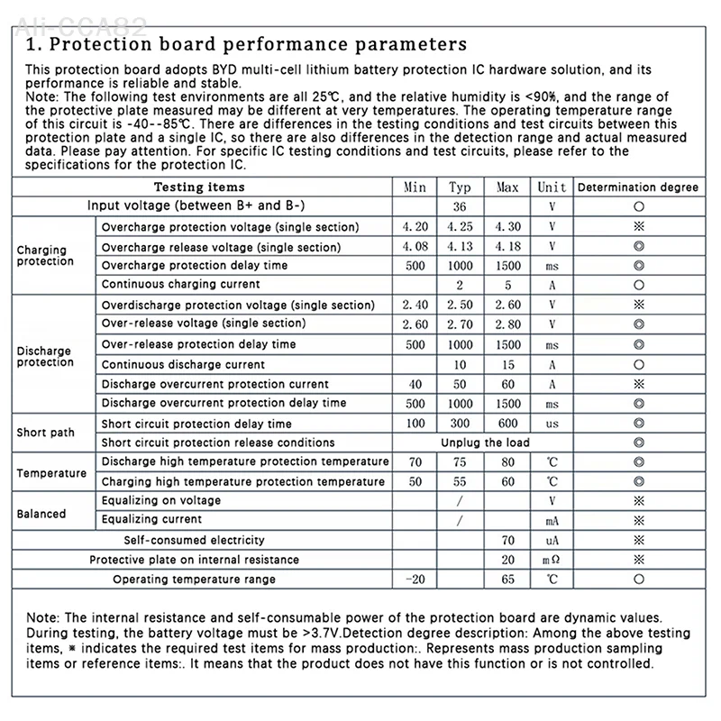 10S 36V 15A Bms Dua…