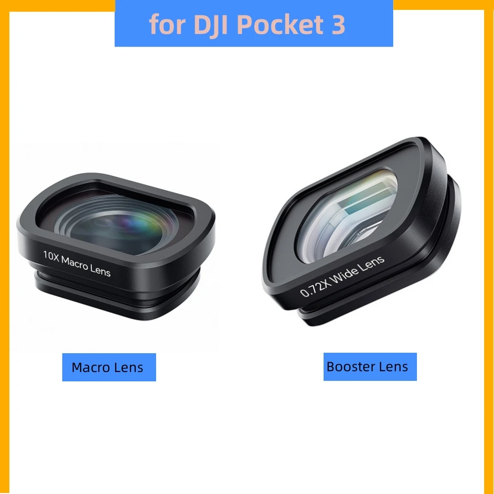 Para DJI Pocket3 Booster/Macro lente gran angular accesorios de filtro magnético