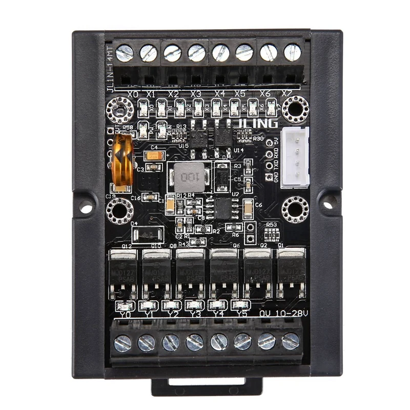 Imagem -02 - Controlador Lógico Programável Plc Placa de Controle Industrial dc 1028v Regulador Fx1n14mt