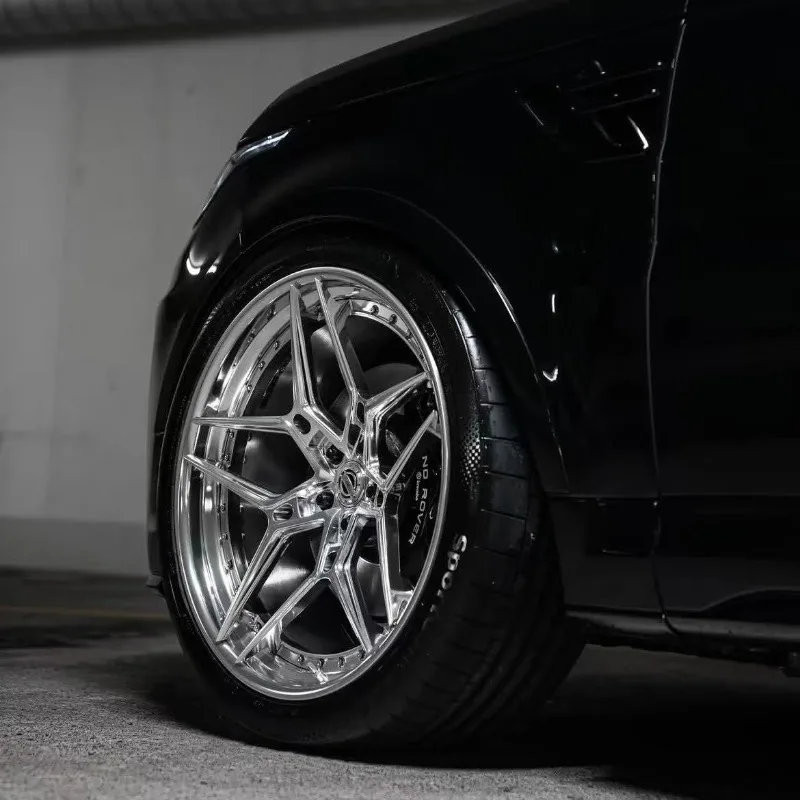 26 Style Concave Deep Dish Chrome Five Spoke 18 19 20 21 22 5x114.3/5x120/5x112/5x108 Racing 2‑piece Forged Wheels For BMW For A