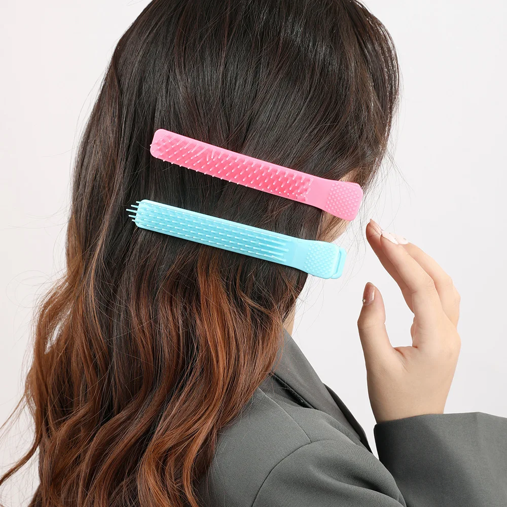 Professional Salon Hairdressing Comb Multi Functional Salon Hair Cutting Sectional Comb Clips Rat Tail Clip Combs Partition Comb