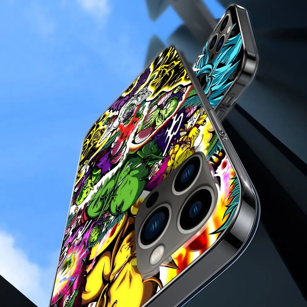 

Чехол Comic Japan Dragon Ball для iPhone 17 Air 14 12 15 Pro 7 8 Plus 13 Mini XR X XS Max SE 2020, прозрачный чехол из ТПУ для телефона