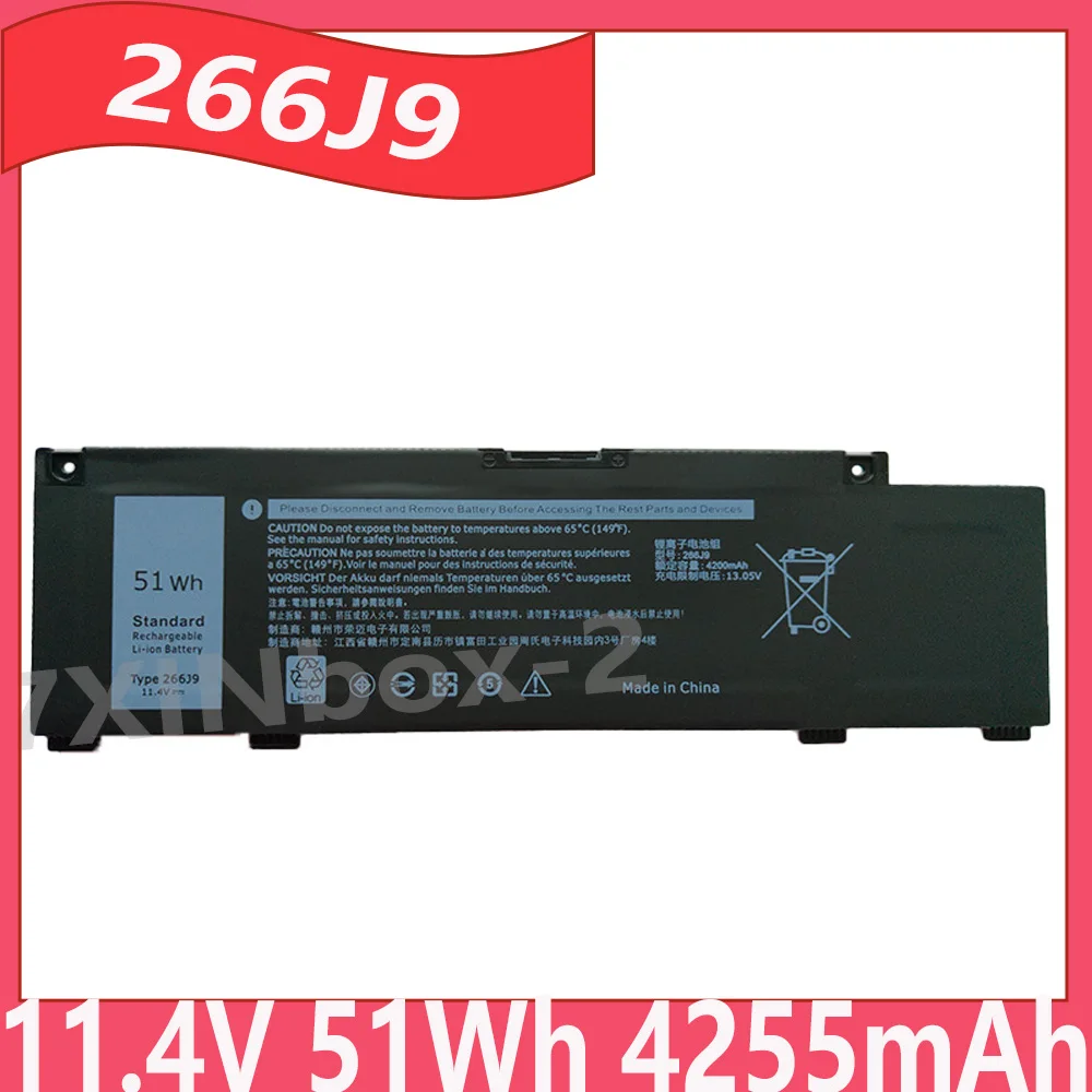 51Wh 266J9 M4GWP 0PN1VN Laptop Battery For Dell G3 3500 15 3790 3590 G5 15 5500 5587 5590 G7 7590 7790 Inspiron 14 5490