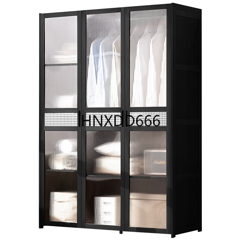 

Children's solid wood wardrobe economical small apartment storage and assembly cabinet