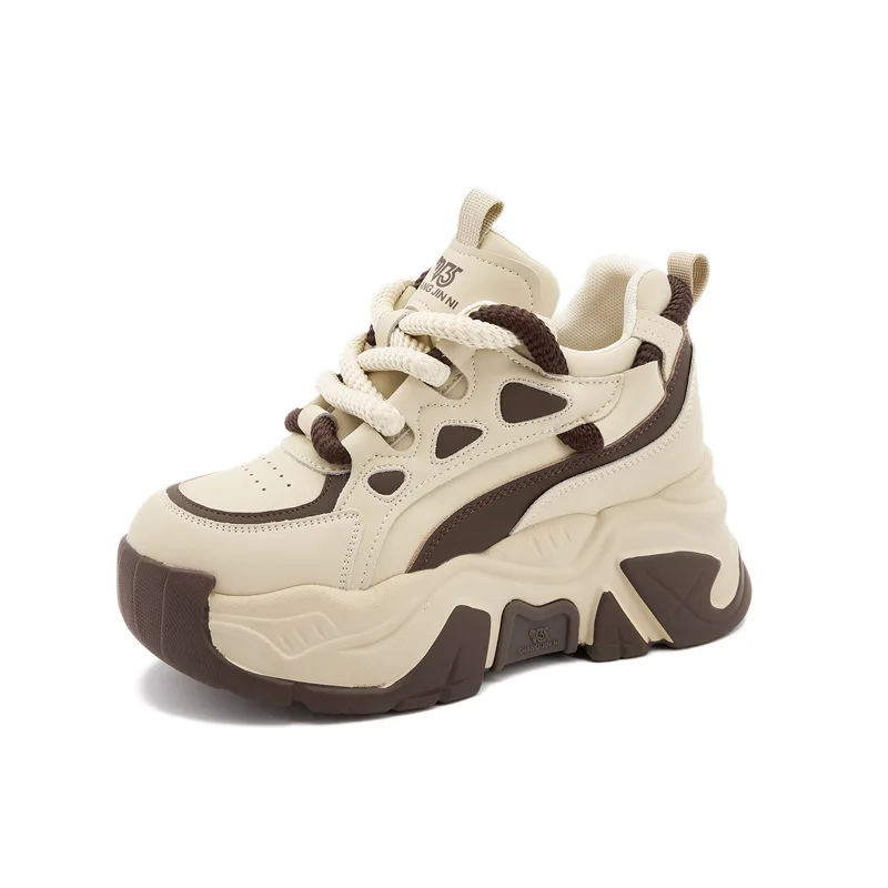 nner Heightening Dad's Shoes Women's Fashion 2023 Autumn New Colored Breathable Matsutake Thick Sole Casual Sports Shoes