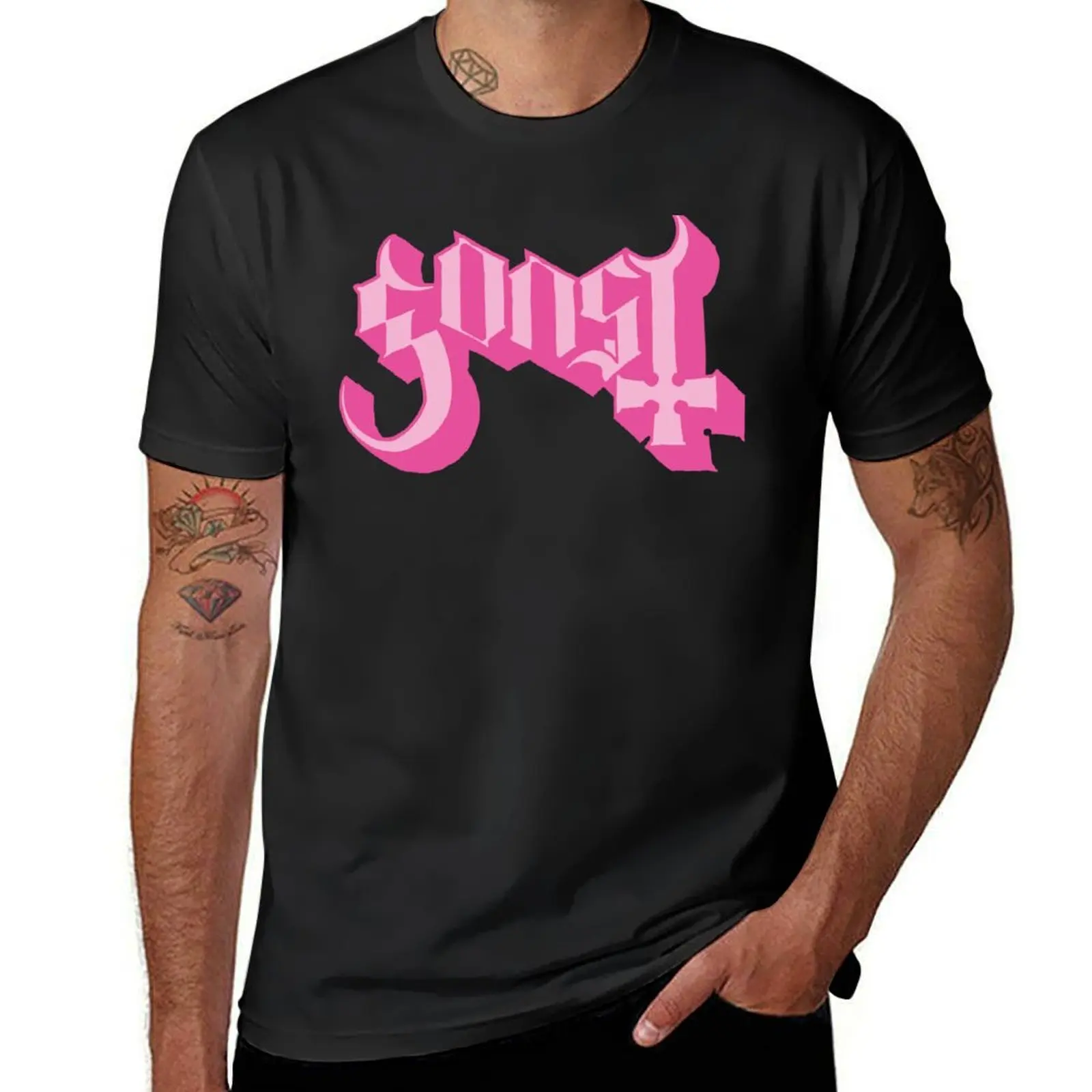 

Gonst Ghost Meme Pink T-Shirt quick-drying oversized big and tall t shirts for men