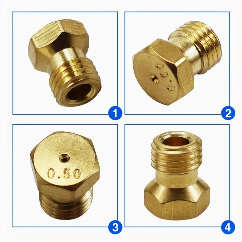 5-teiliges Brenner-Gasherd-LPG-Umrüstset mit Messingdüsen 50 65 70 87 95 für Gasherd-Propan-Injektor – Detail 6