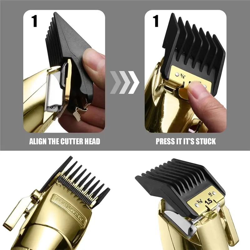 A74X-8 Premium Clipper Guards For Babylisspro Barberology FX870,FX890,FX825 And FX673 Clippers, For Babyliss Clipper Guards