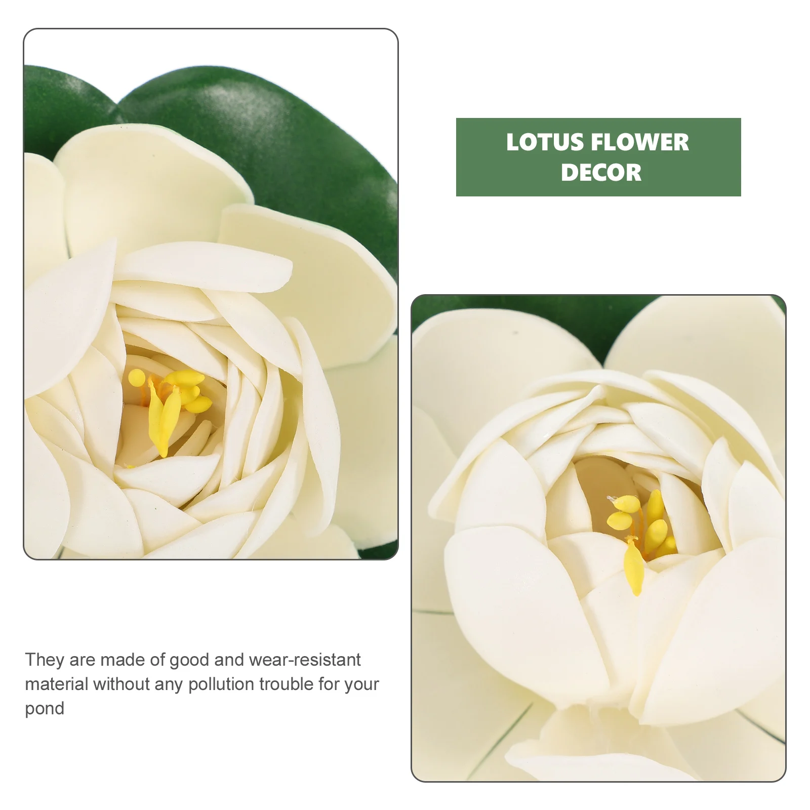 

5 Pcs Simulation Lotus Decoration Pond Flower Artificial Garden Water Home Flowers Oxygenation