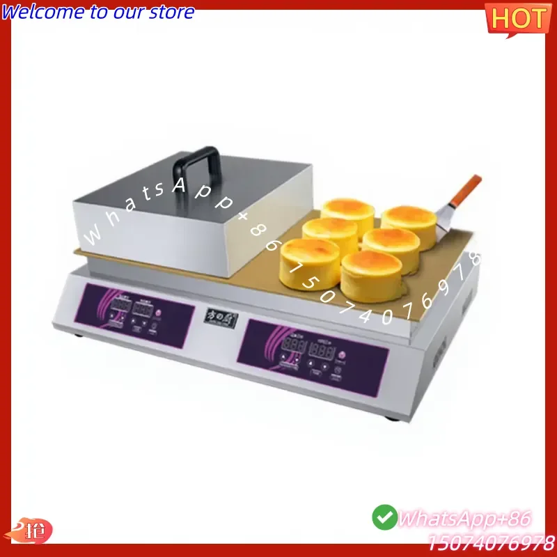 2026 Bakery Souffle Pancake Machine Digital Snack Machines Double Head Souffle Making Machine