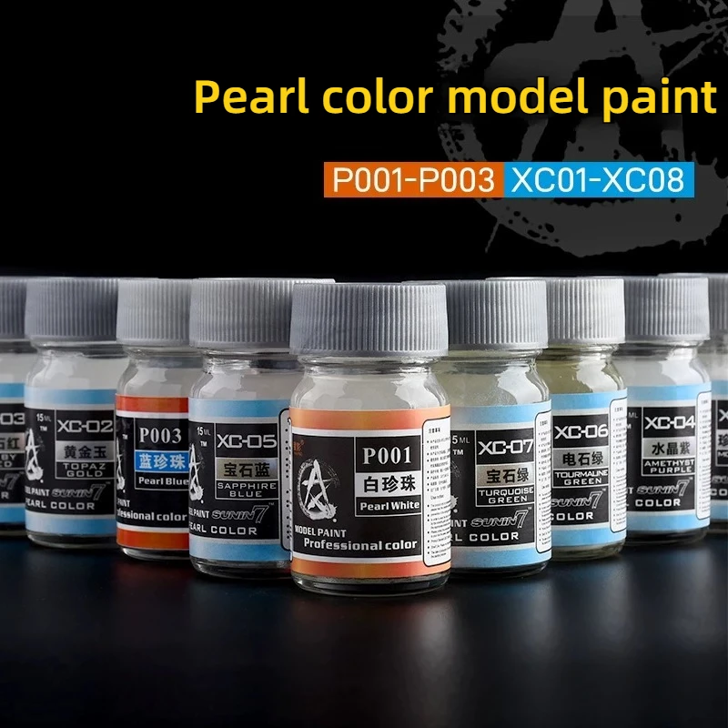 Pinturas al Óleo de 15 ml, Pigmentos de Color Perla, Herramientas de Pintura para Modelismo, Manualidades, P001-P003 XC01-XC08