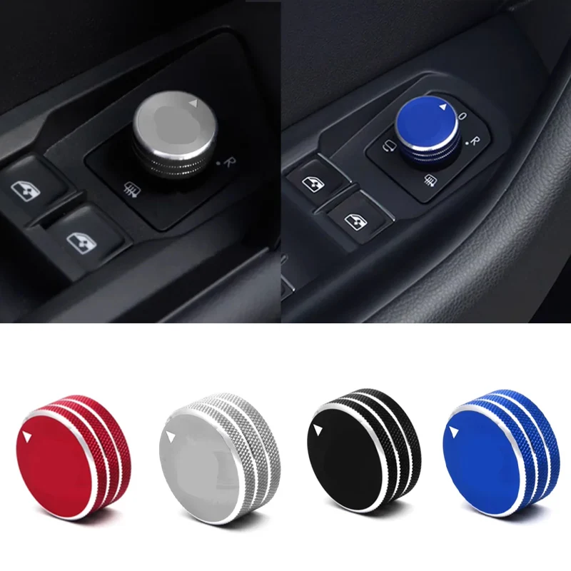For Volkswagen Tanyue Maiteng B8l Passat 2018-2023 Rearview Mirror Adjustment Knob Decorative Ring Switch Interior Accessories.