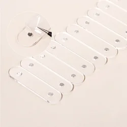 10pcs Press on Nail Display Plate Acrylic Magnetic Adsorption Reusable Salon Manicure Display Board Fake Nail Colour Type Holder