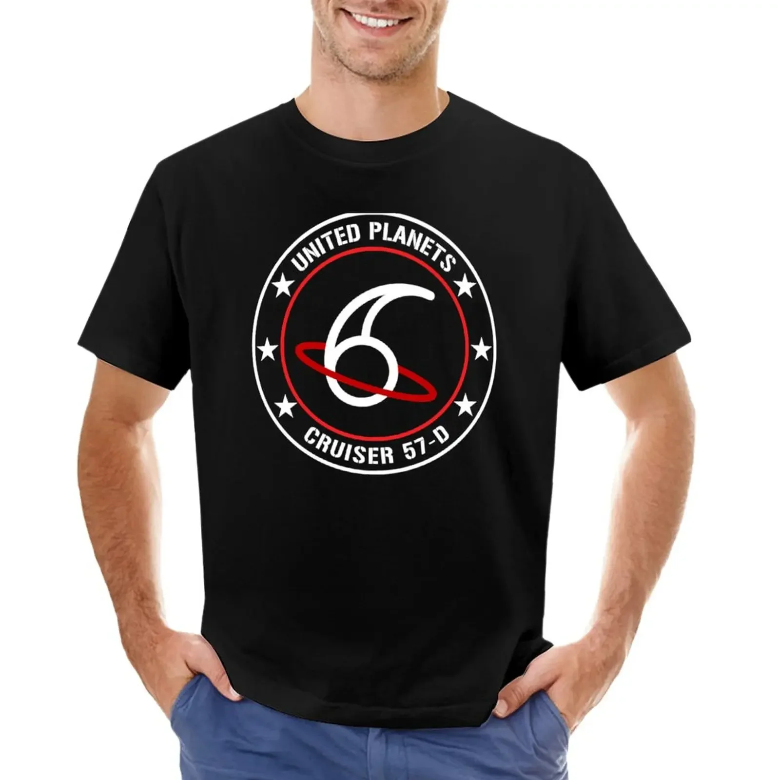 

C-57D Insignia - Inspired by Forbidden Planet T-Shirt summer clothes sweat shirts oversized t shirts Men's t-shirts