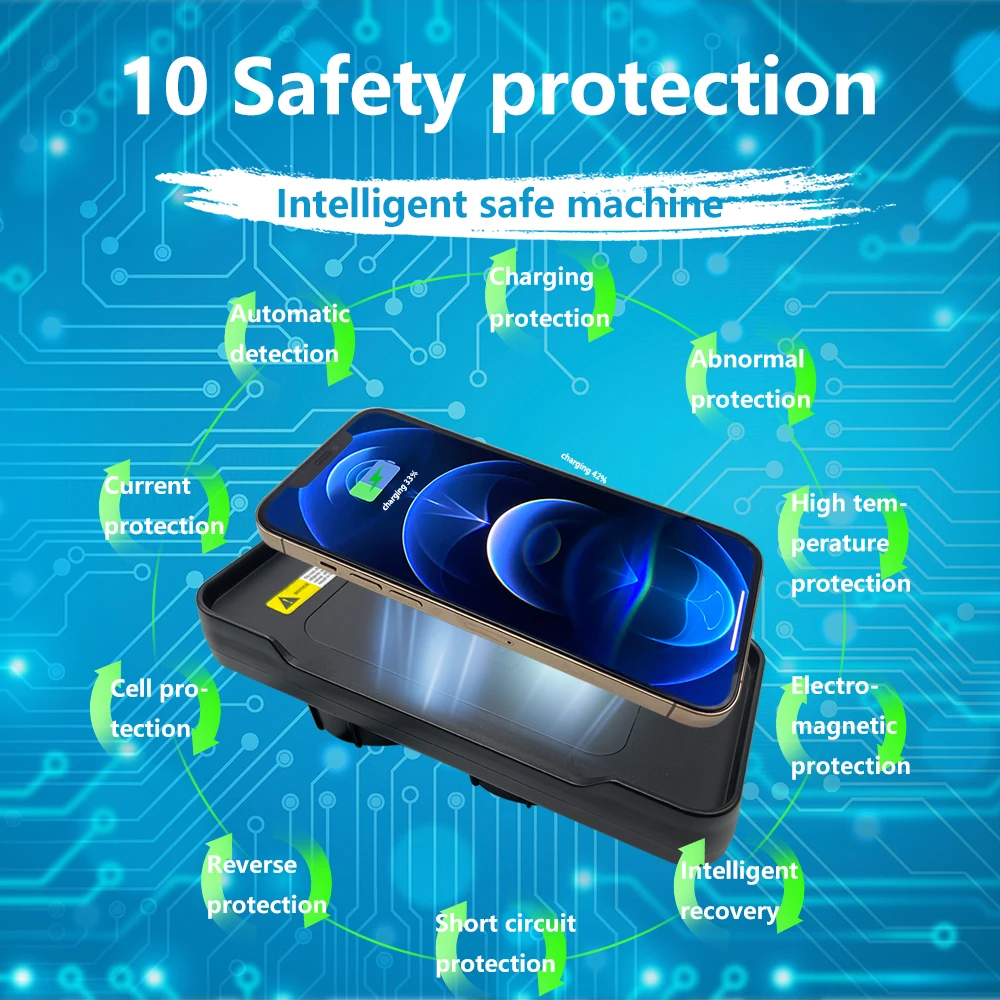 For RENAULT Clio4 2013-2018 Quick QI Car Wireless Charger Fast Charging Intelligent Infrared Mobile Phone Dashboard
