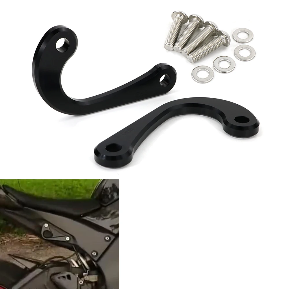 

Motorcycle Rear Subframe Racing Hooks Tie Down Holder CNC Billet Aluminum Fit For Kawasaki ZX10-R ZX10R ZX-10R 2008 2009 2010