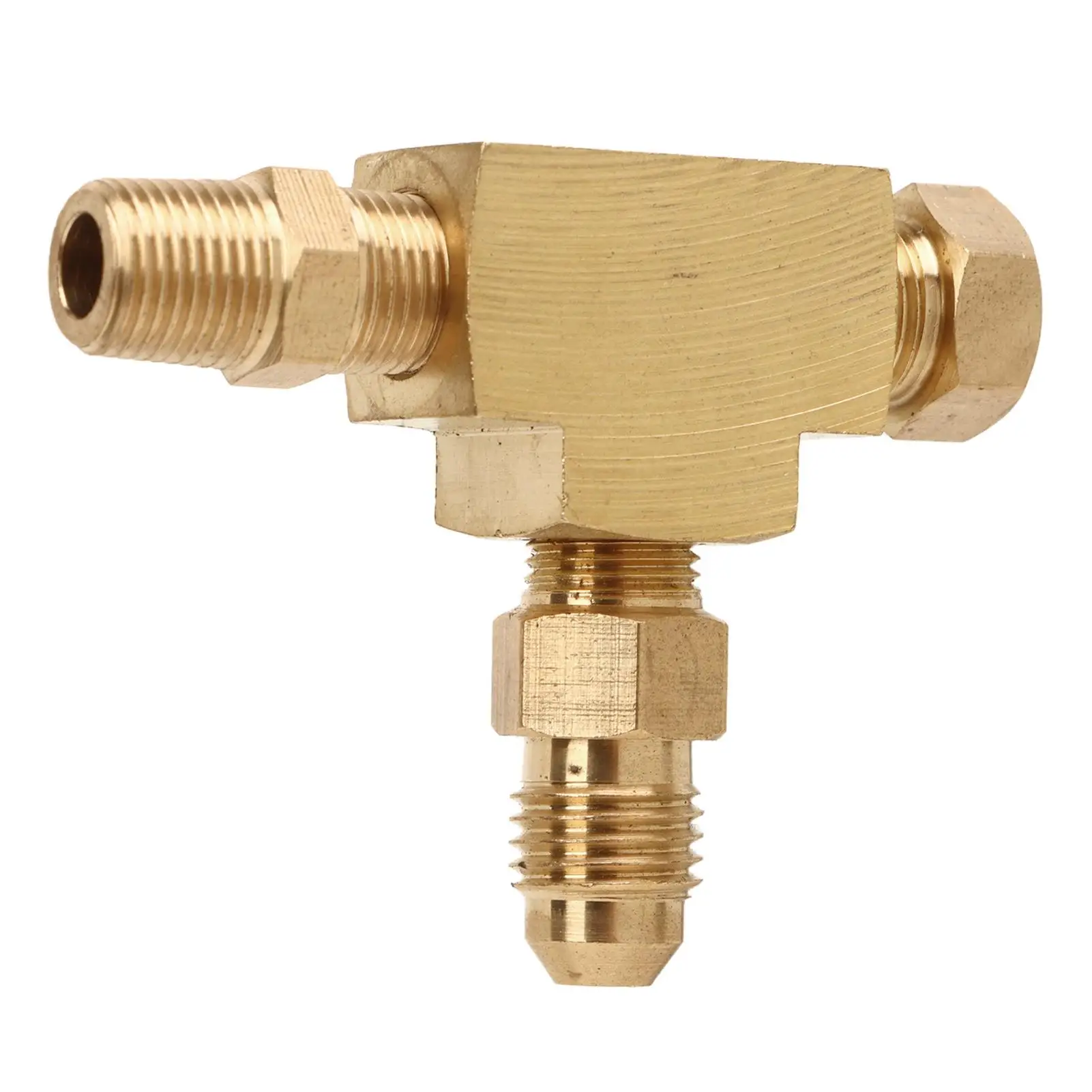 Raccord adaptateur en T Anti-déformation, connecteur adaptateur universel à 3 voies antirouille pour capteur de pression d'alimentation d'huile turbo