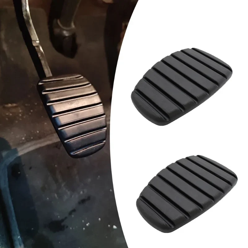 1 Pair Car Clutch Brake Pedal Rubber Pad Cover for Renault Megane Laguna Clio Kangoo Scenic Espace Modus Trafic Twingo Vel Satis