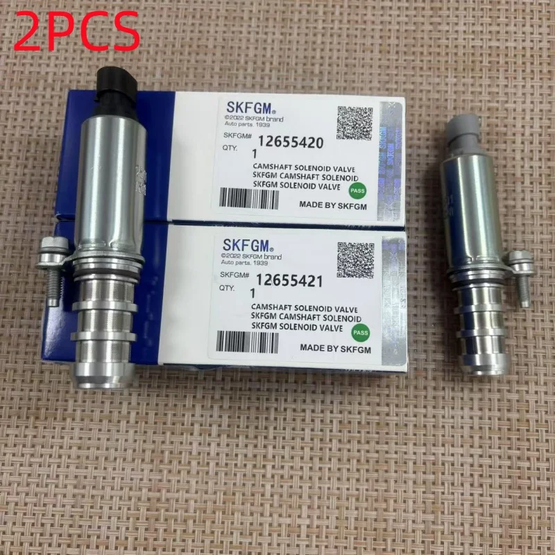 1Zestaw elektromagnetycznego zaworu rozrządu dolotowego i wydechowego VVT 12655420 12655421   Dla Chevrolet Captiva 2.4 Equinox GMC Opal Andra