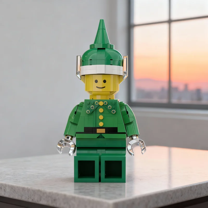 792pcs MOC Scaled Sant S Elf Seasonal Christmas Model Building Blocks Construction Toys DIY Christmas Gift Creative Idea