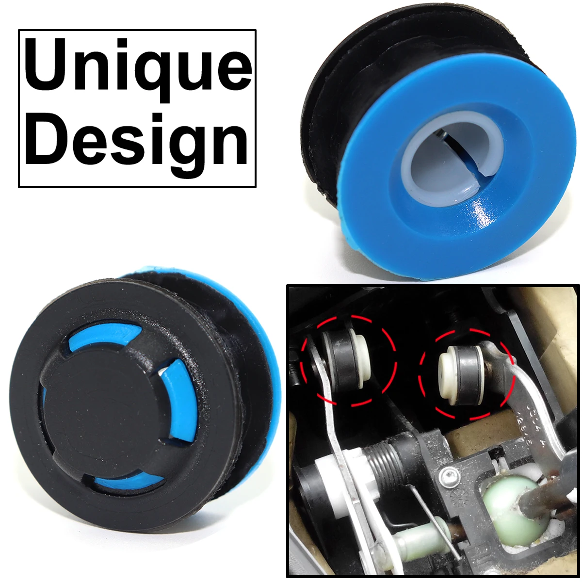 

2Set For Peugeot 208 307 CC/SW 407 807 MT Gear Shift Cable Linkage End Rod Bushing Gearbox Shifter Lever Connector Grommet Kit