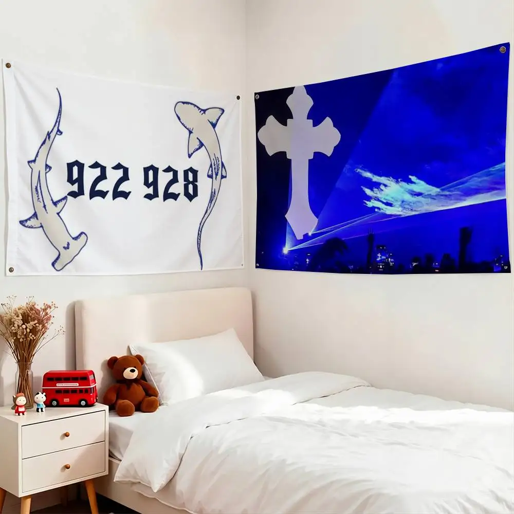Cruz Cafune Me Muevo Con Dios  Flags Wall Hanging Tapestry Outdoor Garage Room Decorative flag Background Blanket