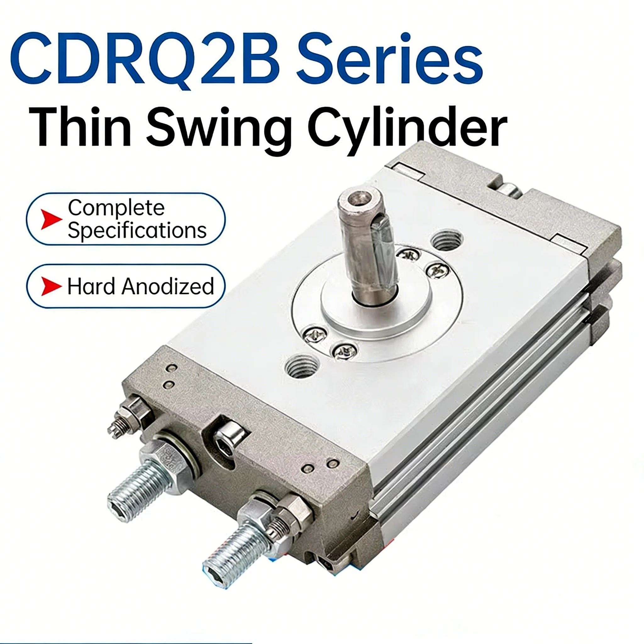 

CDRQ2BS10-90C CDRQ2BS10-180C CDRQ2BS10/20-90C CDRQ2BS30-180C swing table thin type CDRQ2B Series swing rotary rotating cylinder