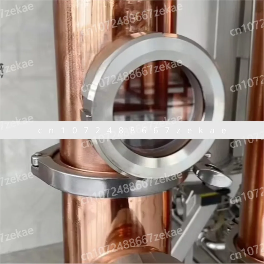 Moon Shine Reflux Still 4 بوصة 6 بوصة لوحة فقاعات عمود التقطير النحاسي مع Procap #3