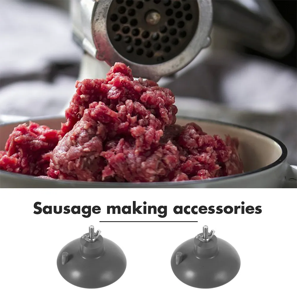 3Pcs PVC Sausage Stuffer Suction Cup Replacement for Meat Grinder – Kitchen Meat Mincer Accessories