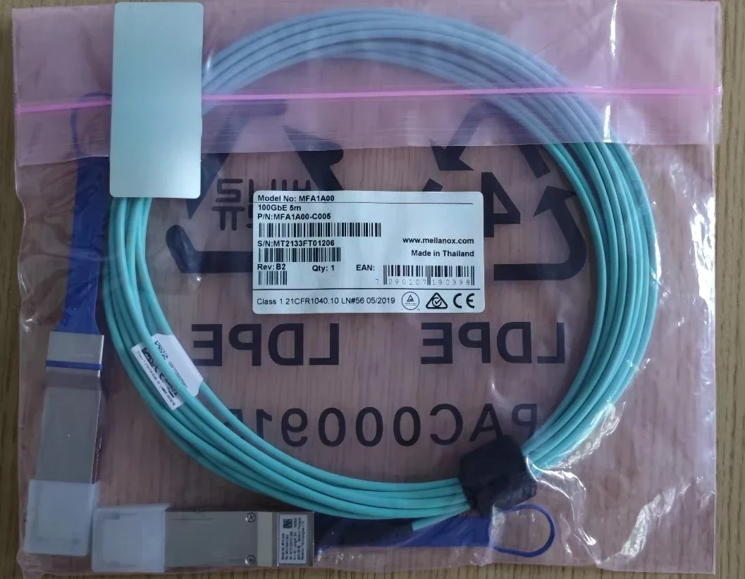 

For Mellanox MFA1A00-C010/C005 ETH 100Gb QSFP AOC Cable