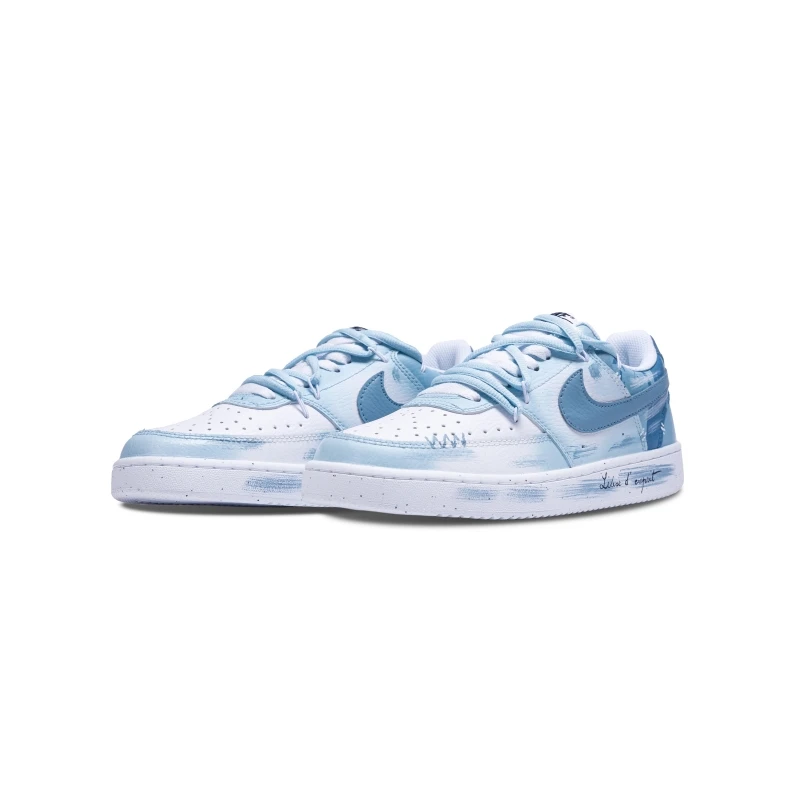 【Customize】Nike Court Vision 1 Skateboarding Shoes Unisex-DH2987-101-Team77