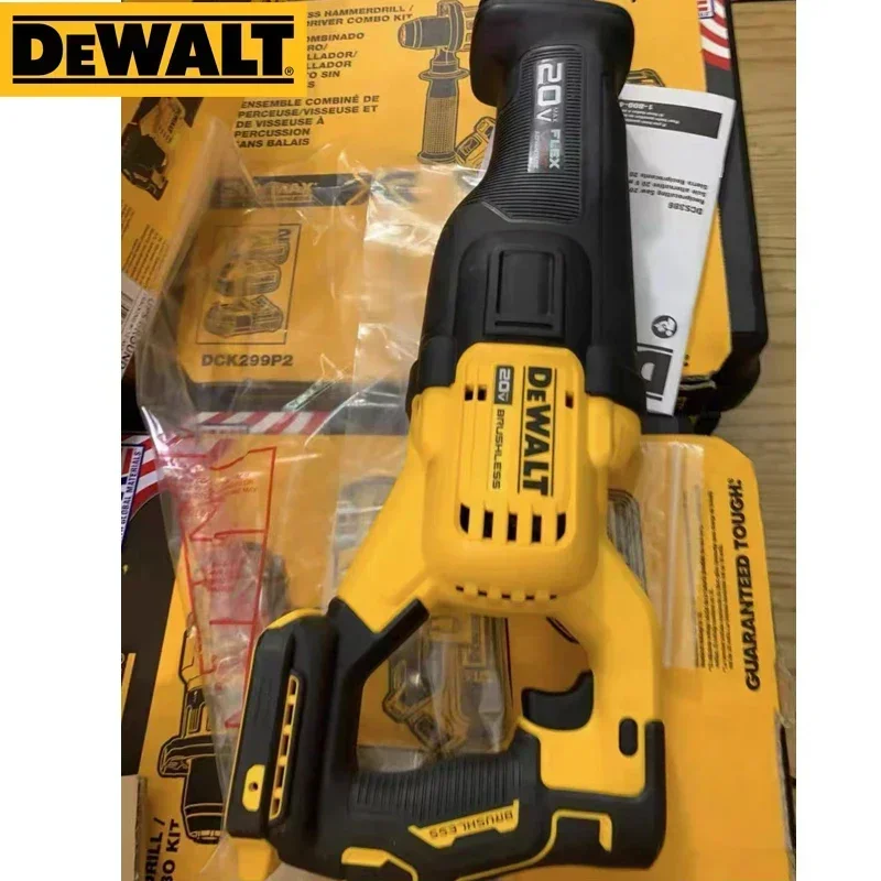 DEWALT Cordless Reciprocating Saw 20V FLEXVOLT Advantage Brushless Adjustable Speed Saber Saw Machine For Woodworking DCS386