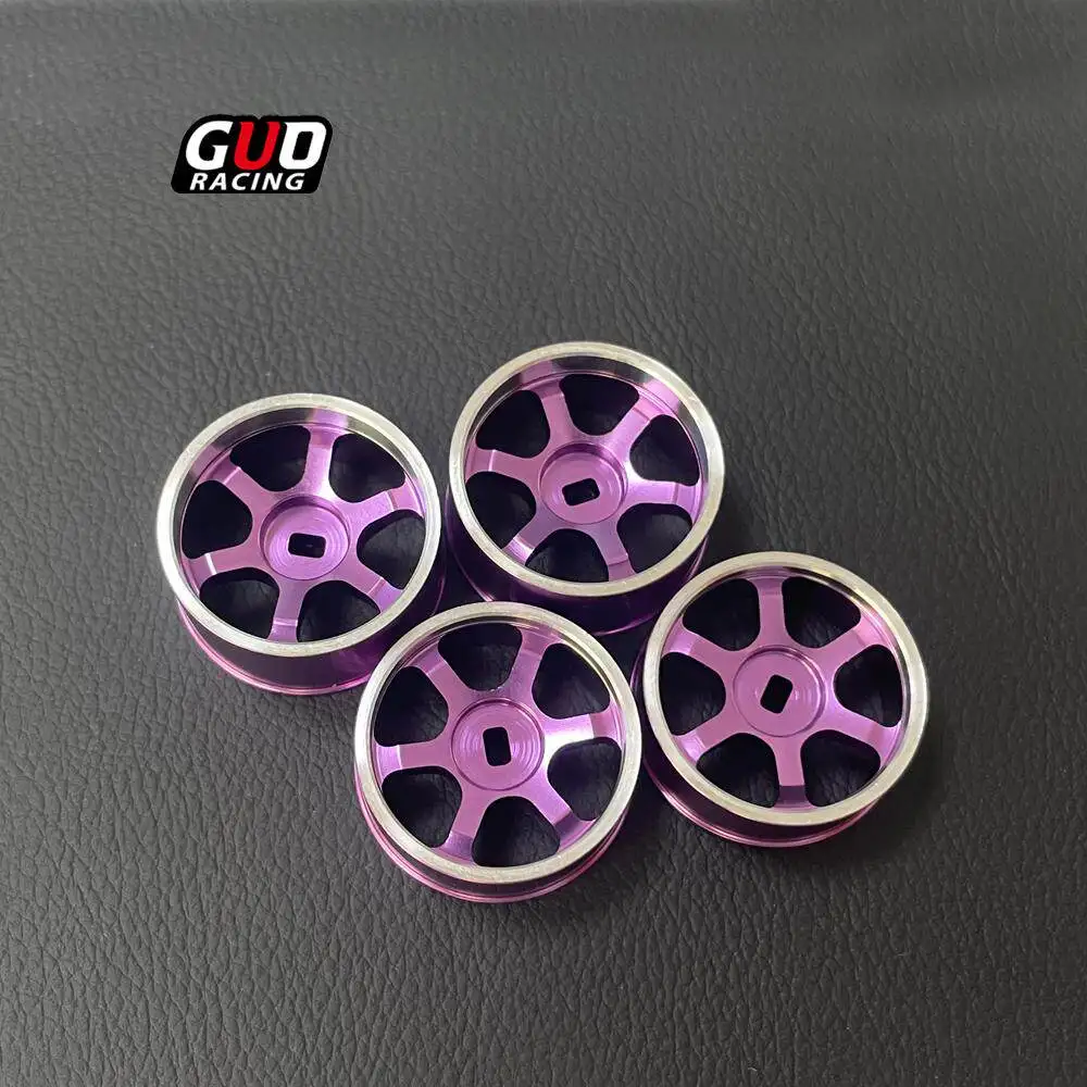 TG AWD Mosquito Car Wheel Hub 22mmTE37 Classic Simulation Banner High Precision Wheel Hub Metal 1/24 Drift Car