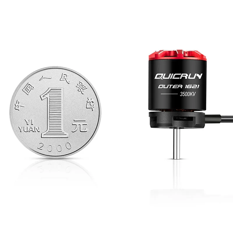 SmCpHobbywing QuicRun Outer 1621 SL 3500KV Sensorless Brushless Motor 2-3S For 1/24 RC Car Crawler Upgrade