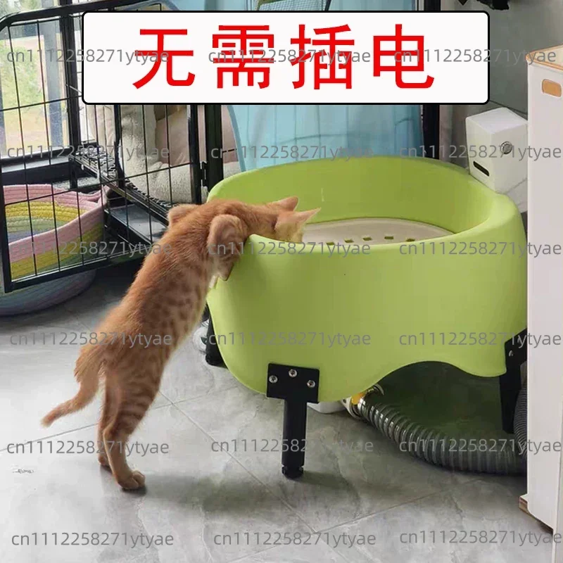 Infrared Induction Automatic Flushing Cat Litter Box Self-Cleaning Toilet with Odor Control for Indoor Open Design Pet Potty