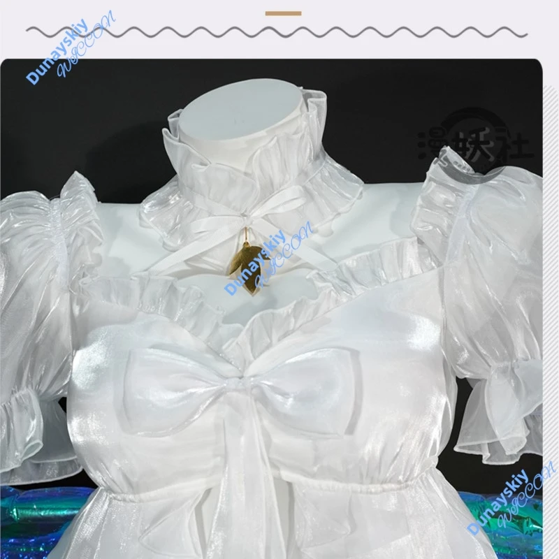 NIKKE دوروثي النصر آلهة أنيمي تأثيري حلي مثير المرأة الأبيض ملابس السباحة شو شعر مستعار الصيف كرنفال ملابس السباحة الزي