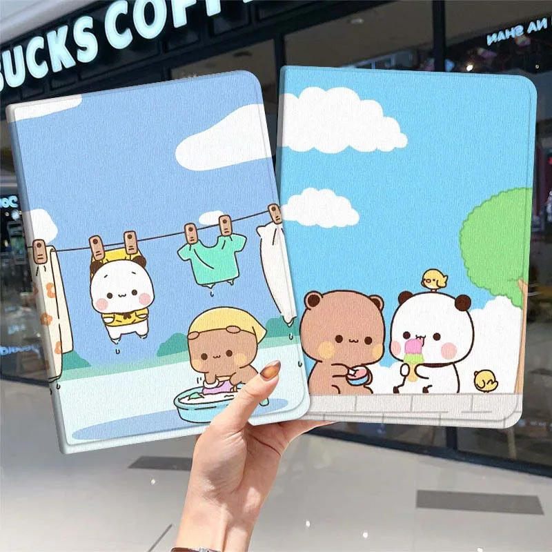

Cute Bear Panda Chick Gift For Samsung Galaxy Tab A7 A A8 A9 A11 S6 S11 10.1 10.4 10.5 Inch Lite PLus Soft Tablet Case